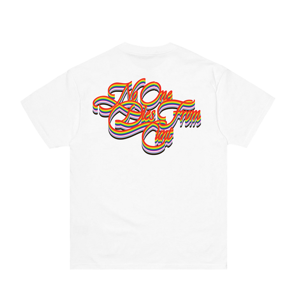 No One Dies From Cunt White Tee