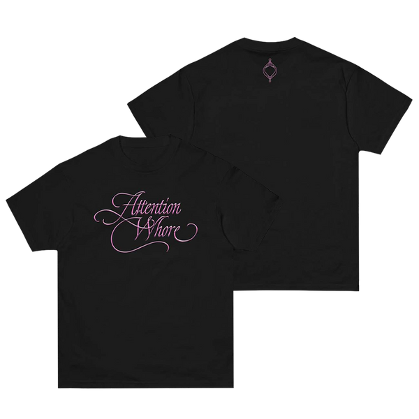 Attention Whore Black Tee