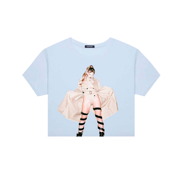 Flasher Cropped Blue Tee