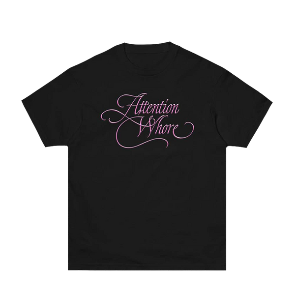 Attention Whore Black Tee